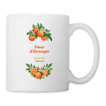 Fleur d'Oranger Citrine Vintage Vallauris 1904 - Mug blanc - blanc - Droite