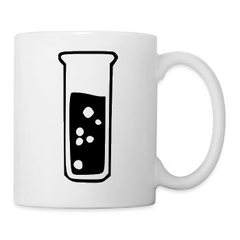 Reagenzglas Chemie Chemiker Geschenk - Tasse - Weiß - Rechts