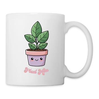 Plant Mom Kawaii Plante en pot - Mug blanc - blanc - Droite