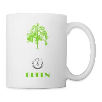 Green Power Tree Logo - Mug blanc - blanc - Droite
