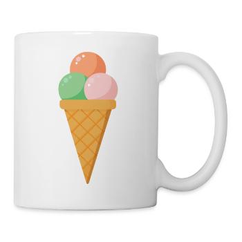 Crème - Mug blanc - blanc - Droite