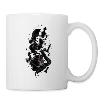 Art des échecs - Roi brisé épique & Échiquier - - Mug blanc - blanc - Droite