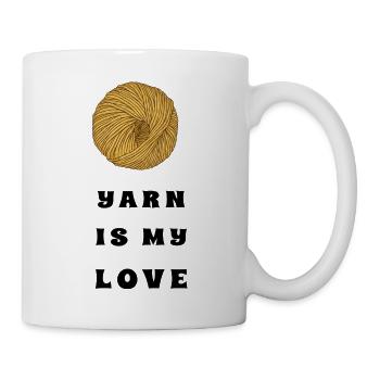 Yarn Is My Love – Crochet & Knitting - Mug - white - Right