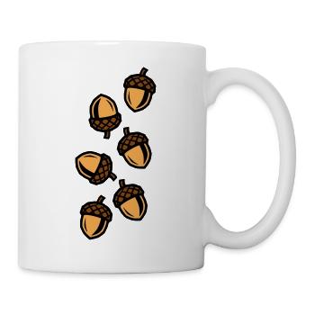 Eichel Herbst - Tasse - Weiß - Rechts