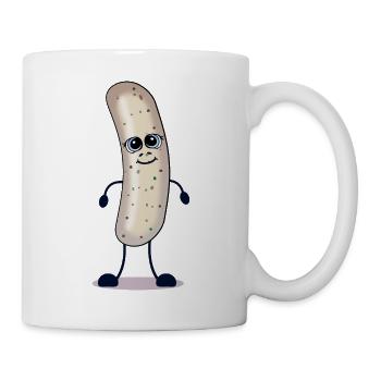 Weißwurst Würstchen - Tasse - Weiß - Rechts