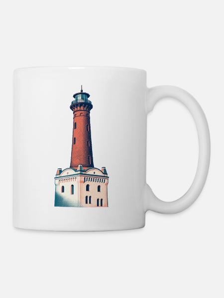 Heliosturm Risograph - Tasse - Weiß