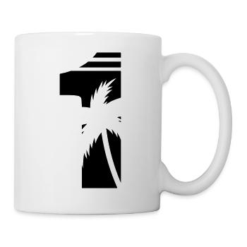 1_palmen - Tasse - Weiß - Rechts