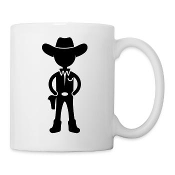 Cowboy - Tasse - Weiß - Rechts