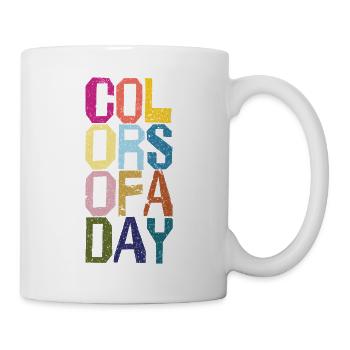 Farben des Tages - Tasse - Weiß - Rechts