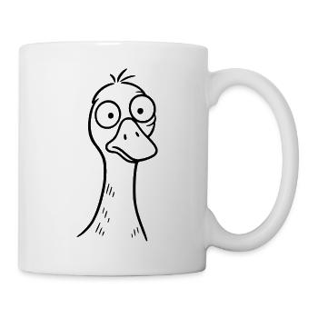 Dumme Gans - Tasse - Weiß - Rechts