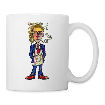 Chaos-Künstler im Farbenzauber - Tasse - Weiß - Rechts