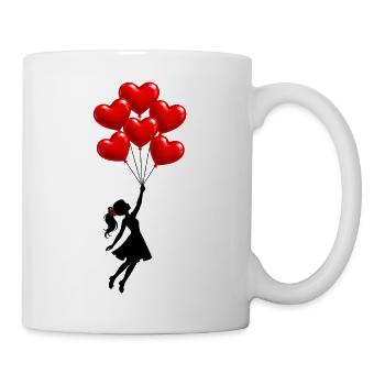 Flying Girl - Tasse - Weiß - Rechts