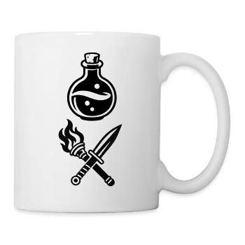Zaubertrank Schwert Gilden Logo - Tasse - Weiß - Rechts