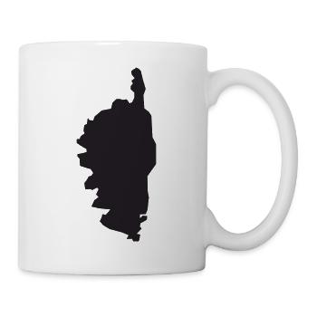Korsika-T-Shirt Humorgeschenk - Tasse - Weiß - Rechts