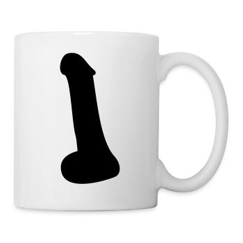 Penis - Tasse - Weiß - Rechts