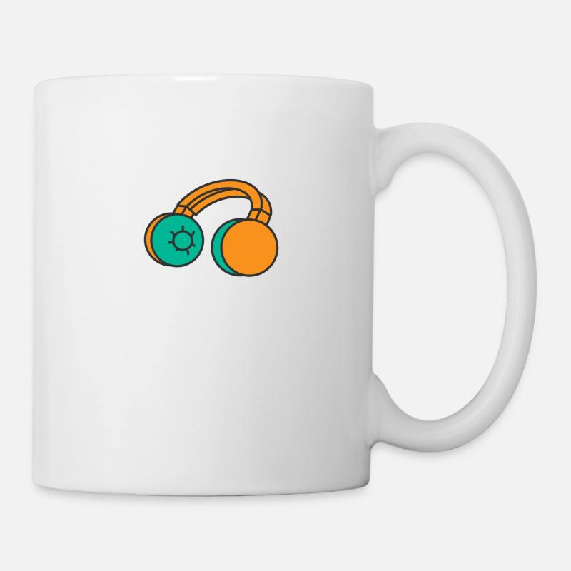 casque - Mug blanc - blanc