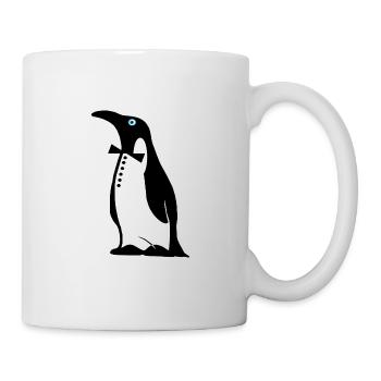 Motif de pingouin - Mug blanc - blanc - Droite