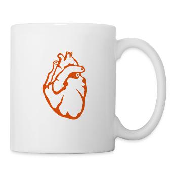 coeur 610 - Mug blanc - blanc - Droite