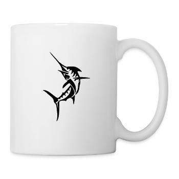 Schwertfisch Blauer Marlin Hochsee Fisch Big Game - Tasse - Weiß - Rechts