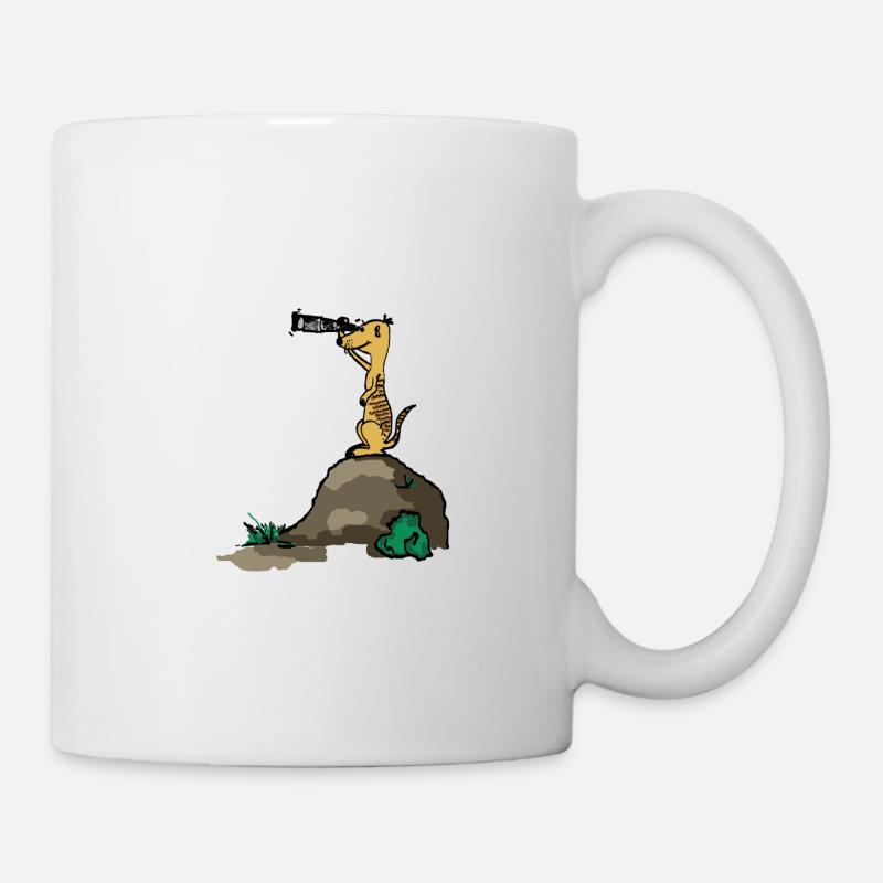 suricate mouchard - Mug blanc - blanc