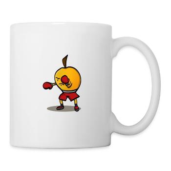 Sportliche Mango - Tasse - Weiß - Rechts
