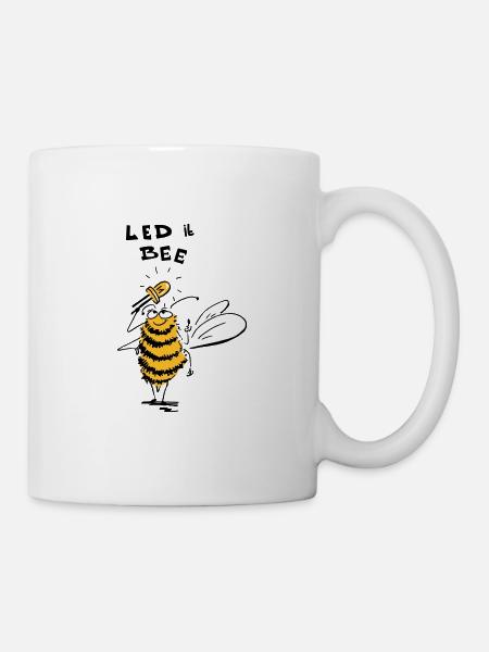führte es Biene - Tasse - Weiß