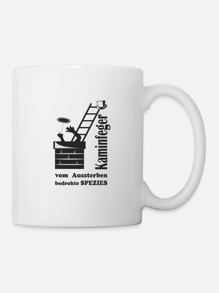 kaminfeger vom aussterben bedroht - Tasse - Weiß