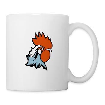 coq embleme france drapeau supporter 25 - Mug blanc - blanc - Droite