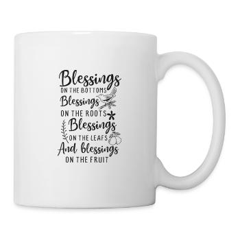 Bénédiction - cadeau vêtements chrétiens - Mug blanc - blanc - Droite