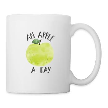 on apple a day - Mug - white - Right
