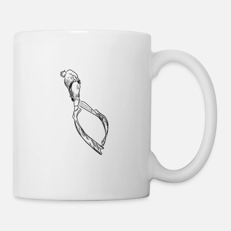 Apnée 001 noir - Mug blanc - blanc