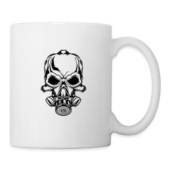 Biohazard Skull - Tasse - Weiß - Rechts