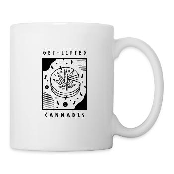 Cannabis 420 Torte Kuchen Spruch - Tasse - Weiß - Rechts