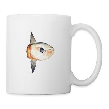 Poisson-lune - Mug blanc - blanc - Droite
