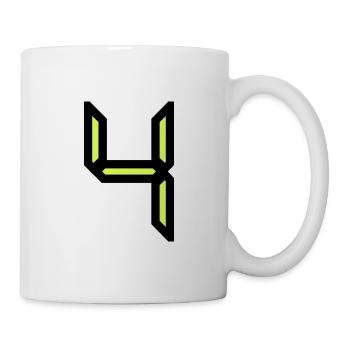 4 JAHRE,4. GEBURTSTAG,4 GEBURTSTAG,4 - Tasse - Weiß - Rechts