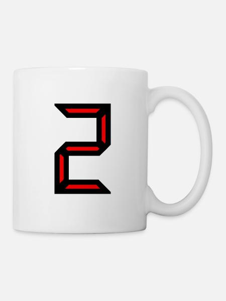 2. 2 JAHRE. 2. JUBILÄUM. GEBURTSTAG 2 JAHRE. 2 - Tasse - Weiß