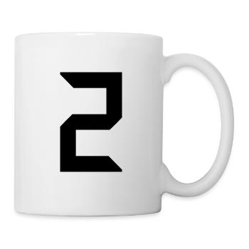 2 JAHRE. 2. JUBILÄUM. GEBURTSTAG 2 JAHRE. 2 - Tasse - Weiß - Rechts