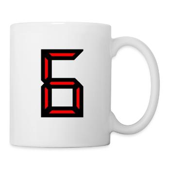 6. 6 YEARS. 6th ANNIVERSARY. BIRTHDAY 6 YEARS. SIX - Mug - white - Right
