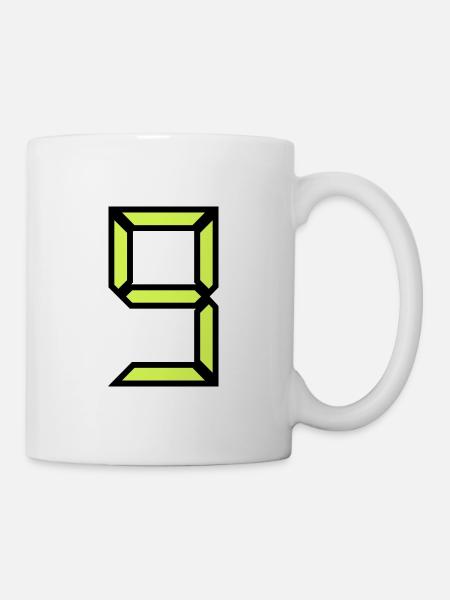 9 JAHRE. 9. JAHRESTAG. GEBURTSTAG 9 JAHRE. 9 - Tasse - Weiß