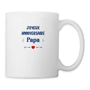 Joyeux Anniversaire papa - Mug blanc - blanc - Droite