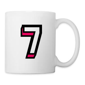 7 YEARS. 7th ANNIVERSARY. BIRTHDAY 7 YEARS. 7 - Mug - white - Right