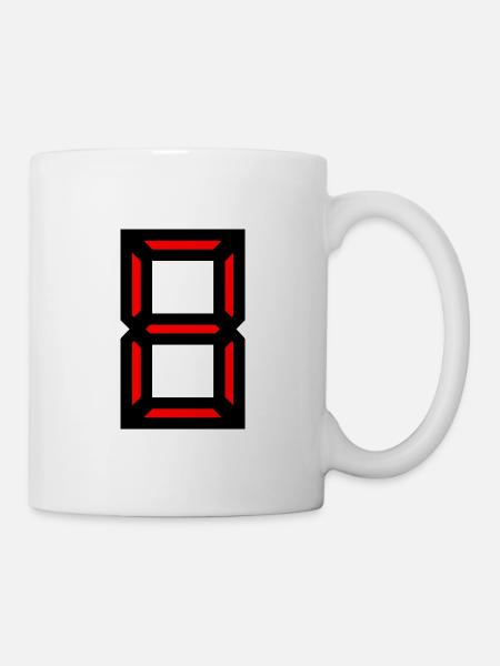 8. 8 JAHRE. 8. JUBILÄUM. GEBURTSTAG 8 JAHRE - Tasse - Weiß