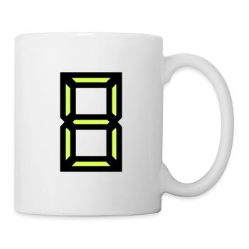 8. 8 JAHRE. ACHT. 8. JUBILÄUM. JAHRESTAG - Tasse - Weiß - Rechts