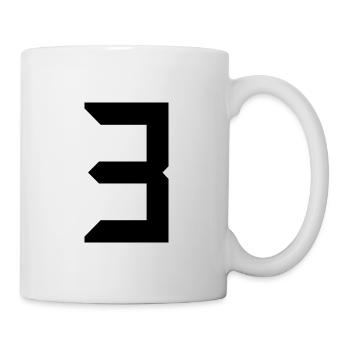 3 JAHRE. 3. JUBILÄUM. GEBURTSTAG 3 JAHRE. 3 - Tasse - Weiß - Rechts