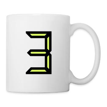 3. 3 JAHRE. 3. JUBILÄUM. GEBURTSTAG 3 JAHRE - Tasse - Weiß - Rechts
