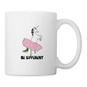 be different - Lipizzaner im rosa Tutu - Tasse - Weiß - Rechts