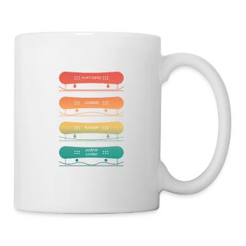 Different Snowboard Board Types - Mug - white - Right
