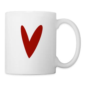 Cœur - Mug blanc - blanc - Droite