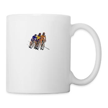 courses cyclistes - Mug blanc - blanc - Droite