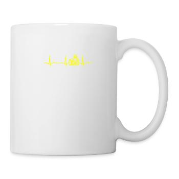 ECG HEARTBEAT CAMERA Yellow - Mug - white - Right